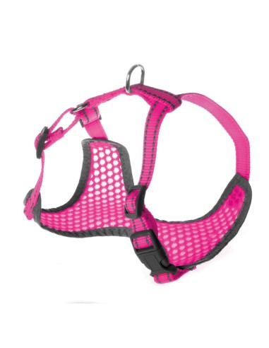Pettorina per cani Fluo ad H con materiale traspirante