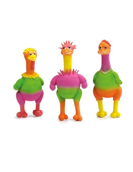Latex dog toy with sound effects Fantasy chicken 6 pcs/pack
