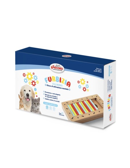 Mental activation game for dogs and cats Cilinders difficulty level 1 - Record