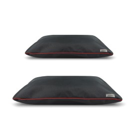 Set cuscini per cani Idro Waterproof nero-rosso - Record