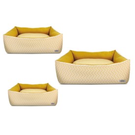 Set pet bed Mia yellow-white - Record