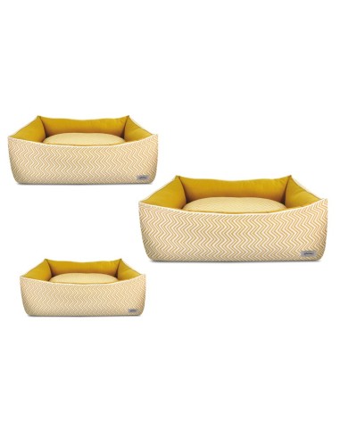 Set cuccette per cani Mia giallo-bianco - Record