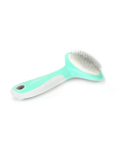 Slicker brush with stainless steel tips - Record