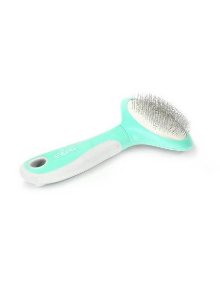 Slicker brush with stainless steel tips - Record