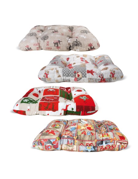 Christmas cushions for dogs mixed patterns - Record