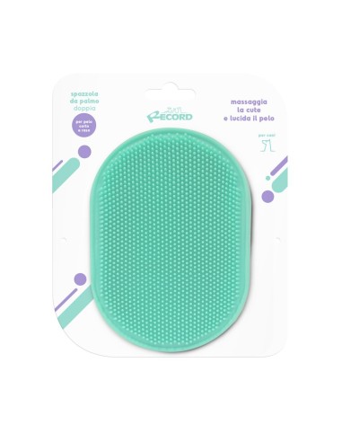 Soft rubber double palm brush - Record