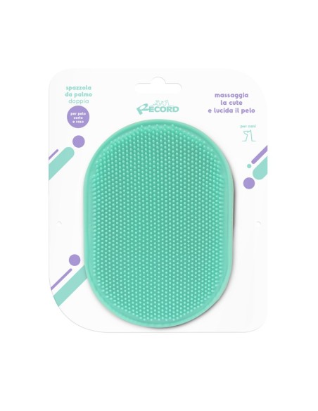Soft rubber double palm brush - Record