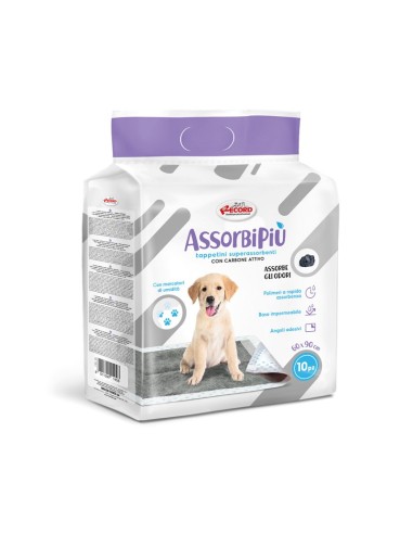 Assorbipiù puppy pads 60 x 90 cm with activated charcoal - Record