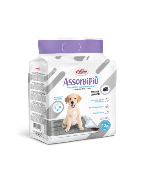 Assorbipiù puppy pads 60 x 90 cm with activated charcoal - Record