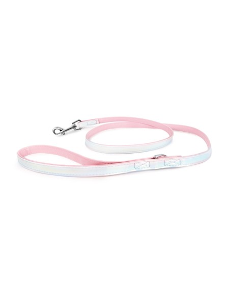 Synthetic leather dog leash with iridescent coating - Record
