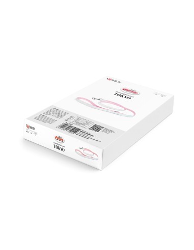 Synthetic leather cat and dog leash with iridescent coating - Record