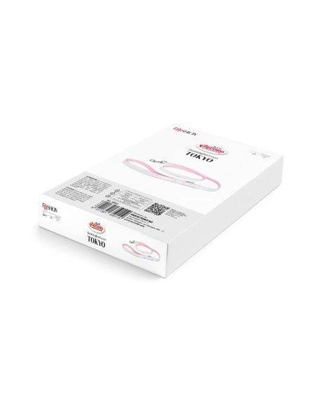 Synthetic leather cat and dog leash with iridescent coating - Record