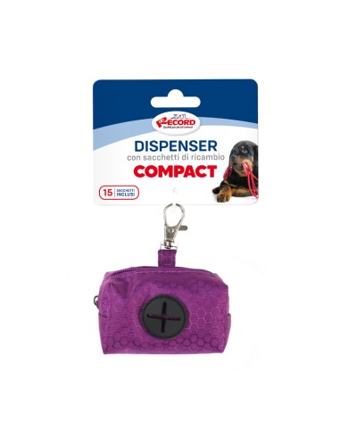 Compact fabric dog hygienic bag dispenser - Record